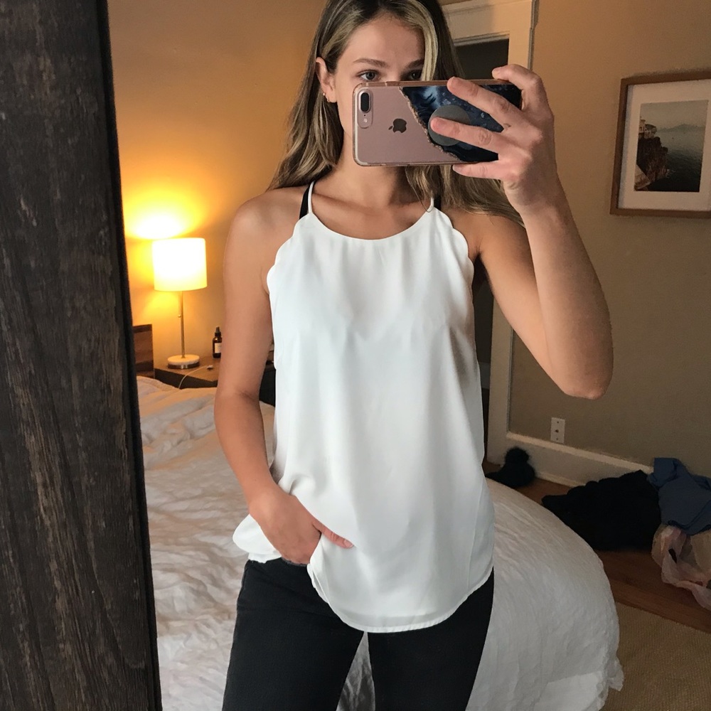 White Tank Top- NWT